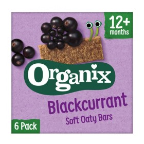 Organix Bio Μπάρες Βρώμης Φραγκοστάφυλλο 12m+ 6x23g