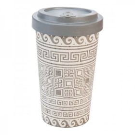 WELL BY WOODWAY Κούπα Bamboo Με Καπάκι Greek 500ml