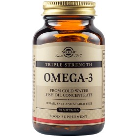SOLGAR Omega-3 Triple Strength 50 Μαλακές Κάψουλες