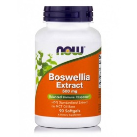 NOW Boswellia Extract 500mg Osteoarthritis Supplement with Anti-Inflammatory Action 90 Softgels