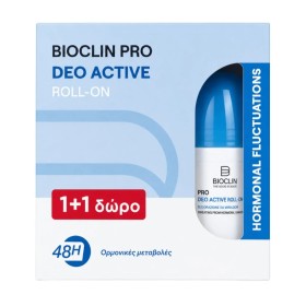 Bioclin Promo Pro Deo Active Roll-On Αποσμητικό για τις Ορμονικές Μεταβολές 48h 2x50ml Bioclin Promo Pro Deo Active Roll-On Αποσμητικό για τις Ορμονικές Μεταβολές 48h 2x50ml