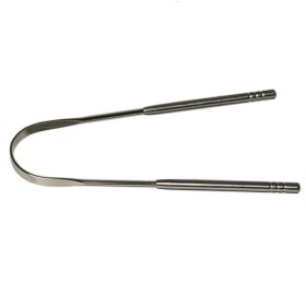 Boobam Tongue Scraper Silver Καθαριστής Γλώσσας 1 Τεμάχιο