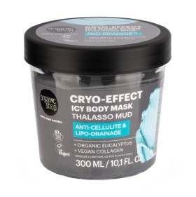 Organic Shop Thalasso Mud Cryo-Effect Icy Body Mask Παγωμένη Μάσκα Σώματος κατά της Κυτταρίτιδας & για Σμίλευση 300ml