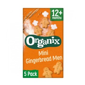 Organix Bio Μπισκότα Ολικής Mini Gingerbread από 12m+ 5x20g
