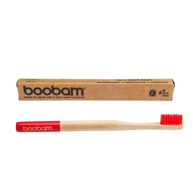 BOOBAM Toothbrush Medium Red 1 Piece