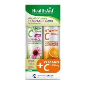 Health Aid Promo Vitamin C 1000mg Zinc & Echinacea 20 Αναβράζοντα Δισκία & Vitamin C  1000mg 20 Αναβράζοντα Δισκία