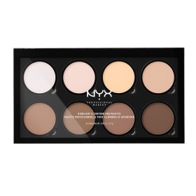 Nyx Professional Make Up Highlight & Contour Pro Palette Παλέτα για Κοψίματα & Λάμψεις 8 Αποχρώσεων 1 Τεμάχιο