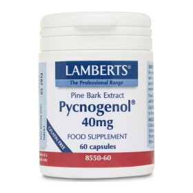 LAMBERTS Pycnogenol 40mg Αντιοξειδωτικό Συμπλήρωμα για  την Καρδιά & το Αίμα 60 Κάψουλες