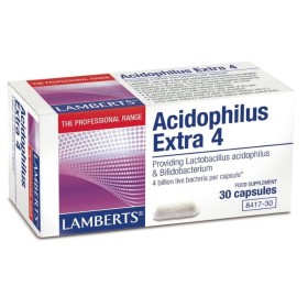 LAMBERTS Acidophilus Extra 4 Milk Free Probiotics to Strengthen Intestinal Flora 30 Capsules