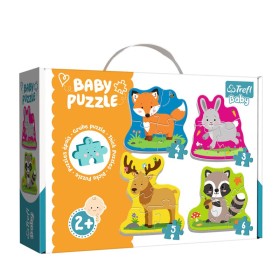 TREFL Baby Puzzle Forest Animals 4 in 1 4 Διαφορετικά Παιδικά Puzzle για 2+ Ετών 18 Κομμάτια