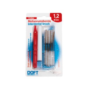 DOFT Interdental Brush Interdental Brushes 1.2mm Red 12 Pieces