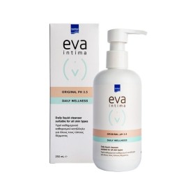 INTERMED Eva Intima Wash Original Daily Wellness Υγρό Καθημερινού Καθαρισμού της Ευαίσθητης Περιοχής για Όλους τους Τύπους Δέρματος με Χαμομήλι & Αλόη 250ml