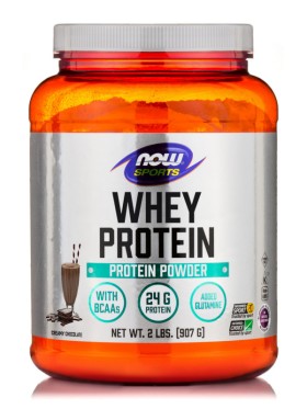 NOW Sports Whey Protein Chocolate High Nutritional Whey with Chocolate Flavor 907g