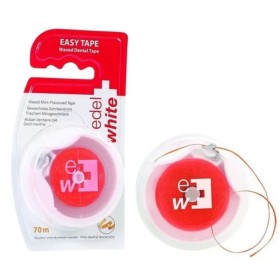 EDEL + WHITE Easy Tape Waxed Κηρωμένο Οδοντικό Νήμα 70m