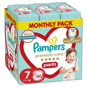 PAMPERS Promo Premium Care Pants Πάνα Βρακάκι Μέγεθος 7 (17kg+) 80 Τεμάχια