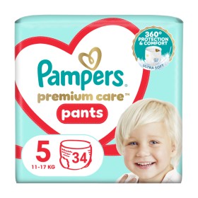 Pampers Premium Care Pants Μέγεθος 5 (11-17kg) Πάνες Βρακάκι 34 Τεμάχια