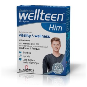 VITABIOTICS Wellteen Him Supplement for Teenagers & Young Men 30 Tablets
