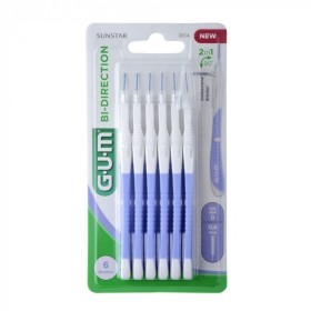 Gum Μεσοδόντια Βουρτσάκια Bi-Direction Μωβ Tapered 2014 6 Τεμάχια