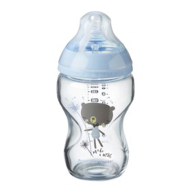 Tommee Tippee Closer To Nature Γυάλινο Μπιμπερό κατά των Κολικών με Θηλή Σιλικόνης 0m+ 250ml Tommee Tippee Closer To Nature Γυάλινο Μπιμπερό κατά των Κολικών με Θηλή Σιλικόνης 0m+ 250ml