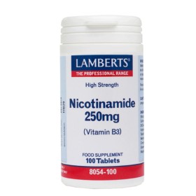 LAMBERTS Nicotimanide 250mg (B3) Supplement with Vitamin B3 100 Tablets