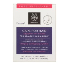 APIVITA Holistic Hair Care Συμπλήρωμα Διατροφής για υγιή Μαλλιά & Νύχια 30 Κάψουλες
