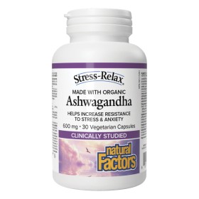 Natural Factors Ashwagandha για το Άγχος & το Στρες 30 Φυτικές Κάψουλες Natural Factors Ashwagandha για το Άγχος & το Στρες 30 Φυτικές Κάψουλες