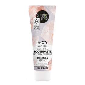 Organic Shop Natural Certified Οδοντόκρεμα για Υγιή Ούλα με Μέταλλα & Θαλασσινό Αλάτι 100gr