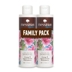 Messinian Spa Promo Shea Butter & Orange & Vanilla Orchid & Blueberry Αφρόλουτρο με Άρωμα Πορτοκάλι & Βανίλια Ορχιδέα & Μύρτιλο 2x300ml