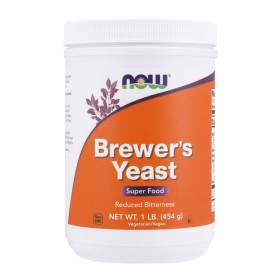 NOW Brewers Yeast Powder Debittered to Stimulate & Strengthen the Organism 454g