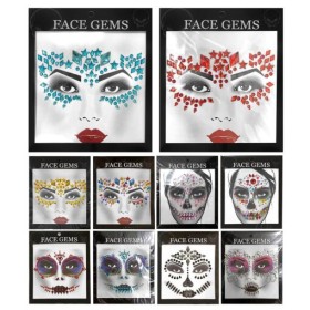 Τσαγκο Carnavalista Αυτοκόλλητα Προσώπου Face Gems 19x16.5cm 1 Τεμάχιο Τσαγκο Carnavalista Αυτοκόλλητα Προσώπου Face Gems 19x16.5cm 1 Τεμάχιο