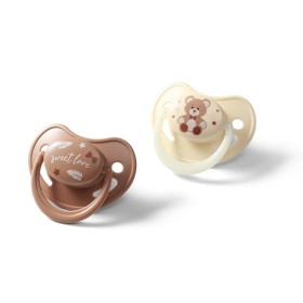 Babyono Day & Night Ανατομικές Πιπίλες Σιλικόνης Sweet Love από 0-6m 2 Τεμάχια Babyono Day & Night Ανατομικές Πιπίλες Σιλικόνης Sweet Love από 0-6m 2 Τεμάχια