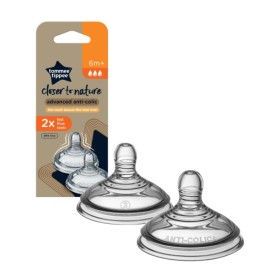 Tommee Tippee Θηλές Σιλικόνης Advanced Anti-Colic Μεγάλης Ροής 6m+ 2 Τεμάχια