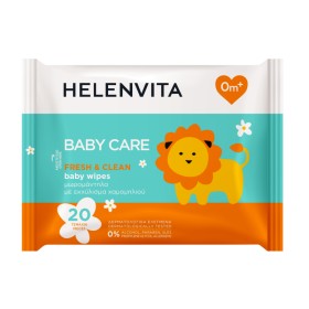 Helenvita Baby Care Fresh & Clean Μωρομάντηλα με Χαμομήλι 20 Τεμάχια Helenvita Baby Care Fresh & Clean Μωρομάντηλα με Χαμομήλι 20 Τεμάχια