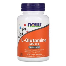Now L-Glutamine 500mg 120 Φυτικές Κάψουλες Now L-Glutamine 500mg 120 Φυτικές Κάψουλες