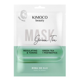 Kimoco Beauty Regulating & Toning Green Tea & Postbiotics Face Sheet Mask Ρυθμιστική & Τονωτική Μάσκα Προσώπου 23ml