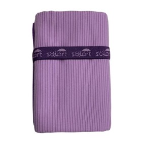 Solart Πετσέτα Θαλάσσης Microfiber 75x150cm Κοτλέ Μωβ με Μωβ Δέστρα