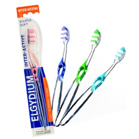 Elgydium Iinteractive Soft Οδοντόβουρτσα Μαλακή σε Διάφορα Χρώματα 1 Τεμάχιο