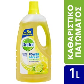 DETTOL Power & Fresh Floor Cleaner Antibacterial Lemon 1lt