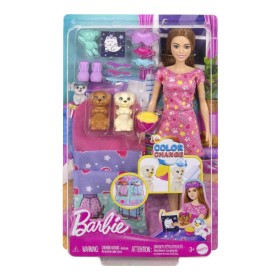 Mattel Barbie Sleepover Party με Κούκλα & Κουταβάκια για 3+ Ετών