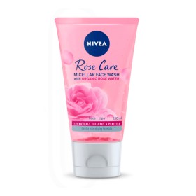 NIVEA Rose Care Micellar Wash Gel Καθαρισμού Προσώπου Με Ροδόνερο 150ml