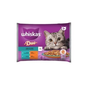 Whiskas Multipouch Duo Στεριά & Θάλασσα σε Ζελέ Υγρή Τροφή για Γάτες με Ψάρια & Κρέας 4x85g
