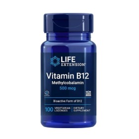 Life Extension Vitamin B12 Methylcobalamin 500 Mcg 100 Φυτικές Παστίλιες