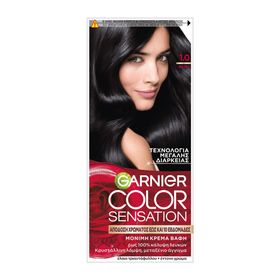 Garnier Color Sensation Βαφή Μαλλιών 1.0 Μαύρο 40ml Garnier Color Sensation Βαφή Μαλλιών 1.0 Μαύρο 40ml