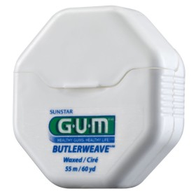 GUM 1155 Butlerweave Floss Κερωμένο Οδοντικό Νήμα 55m 1 Τεμάχιο