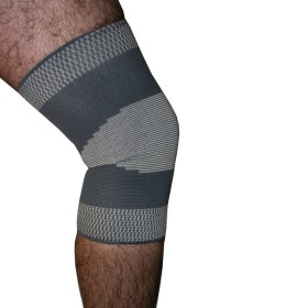 Adco Επιγονατίδα Απλή Ελαστική Γκρι Medium 1 Ζεύγος [ 05200 ]