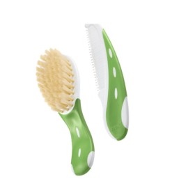 NUK Brush & Comb Set Green 2 Pieces