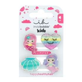 Invisibobble Kids Clipstar Mermaid Dreams Παιδικά Τσιμπιδάκια Μαλλιών 4 Τεμάχια