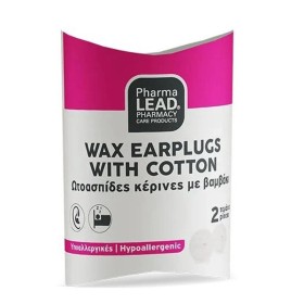 Pharmalead Wax Earplugs With Cotton Ωτοασπίδες Κέρινες με Βαμβάκι 2 Τεμάχια Pharmalead Wax Earplugs With Cotton Ωτοασπίδες Κέρινες με Βαμβάκι 2 Τεμάχια
