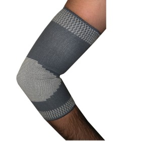 Adco Επιαγκωνίδα Απλή Ελαστική Γκρι Medium 1 Ζεύγος [ 03100 ]
