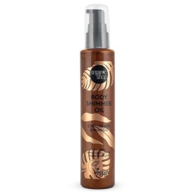 Organic Shop Body Shimmer Dry Oil Chocolate & Mango Vegan Ξηρό Λάδι Σώματος για Λάμψη 100ml